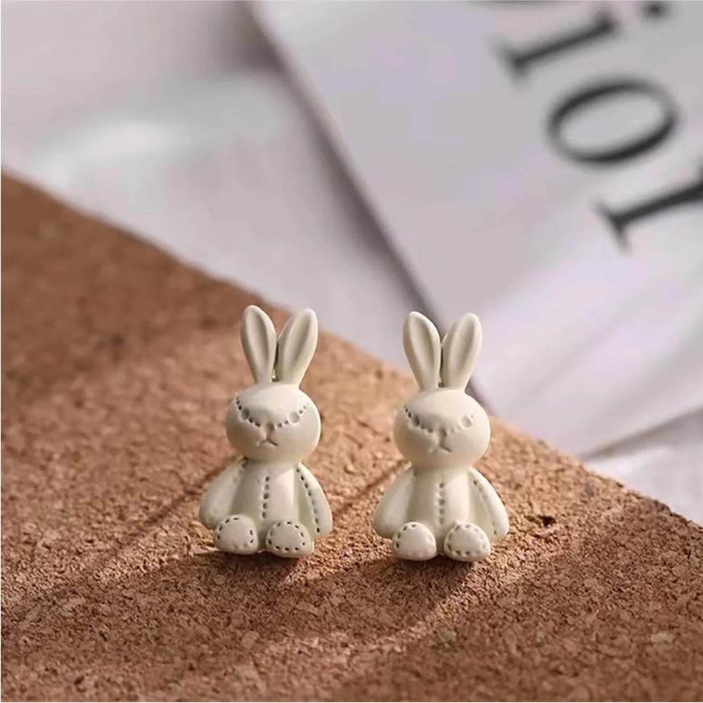 Easter bunny🐇Earrings 3D Hare Rabbit Earrings Ear Studs For Women Jewelry Gifts
